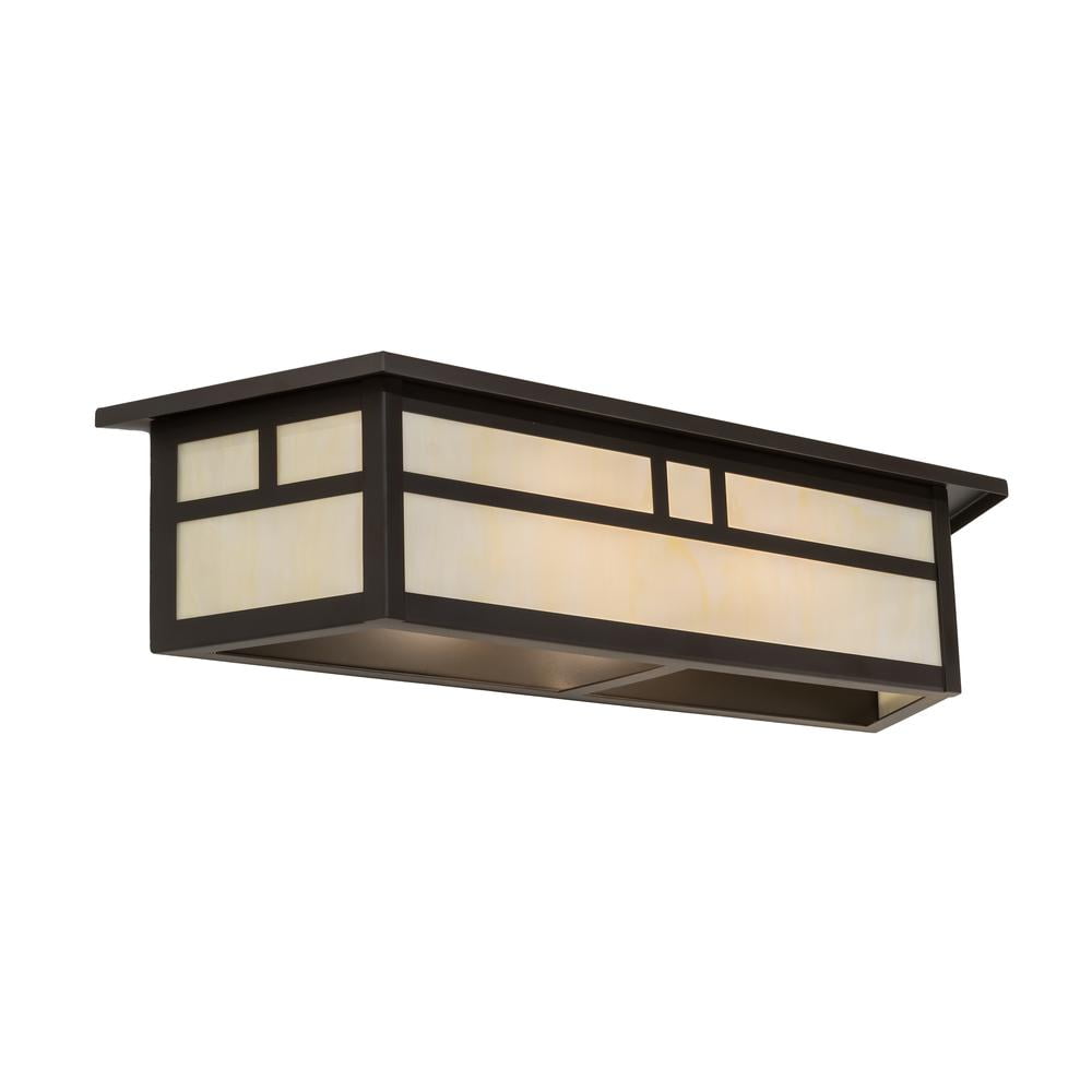 St. Louis Blues Inspired 2-Light Stained Glass Table Lamp in Bronze