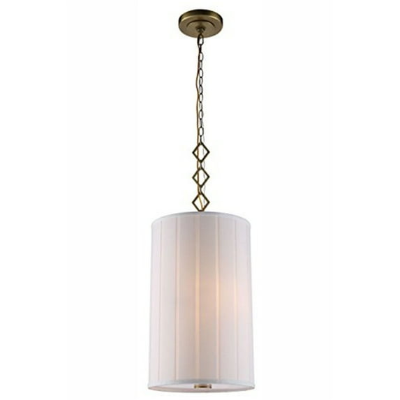 1458 Luna Collection Pendant lamp D:13" H:23" Lt:2 Burnished Brass Finish - Finish:Burnished Brass-Finish:Burnished Brass