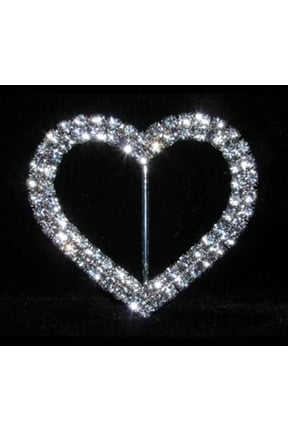#14581 - 2 Row 2.25" Heart Buckle