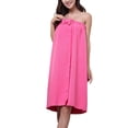 thumbnail image 1 of 145x75cm Women's Bow-knot Bath Towel Microfiber Spa Beach Bathroom Towels Sheets,Rose Red, 1 of 2