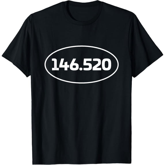 146.520 MHz 2m National Simplex Calling Frequency HAM Radio T-Shirt