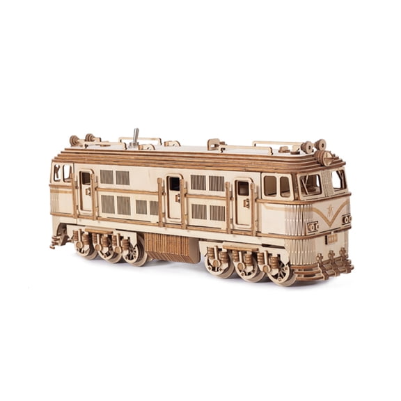 1460PCS Mechanical Locomotive 3D Wooden Puzzle Model Kit, Electric Transmission Assembly Building Set With Dynamic Motion Display And Shelf Decor For Hobby Enthusiasts