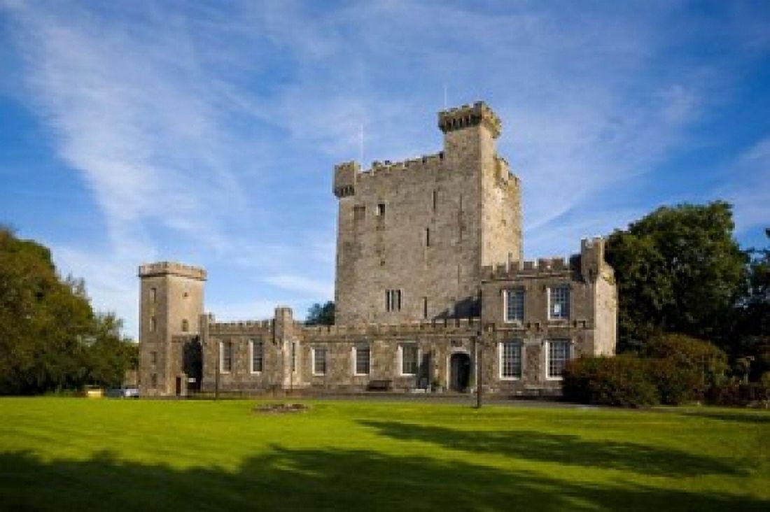 1467 Knappogue Castle County Clare Ireland Canvas Art - Panoramic Images (18 x 12)