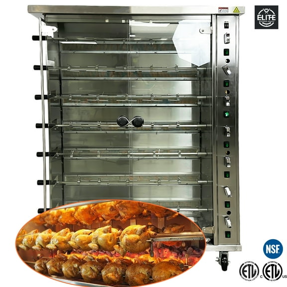 ProRoast 35-chicken Commercial Gas Rotisserie Oven – NSF Certified, Brazilian Style BBQ, and Churrasco