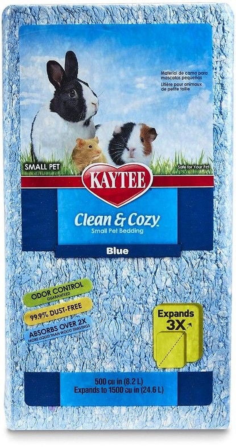 147.6 liter (6 x 24.6 L) Kaytee Clean and Cozy Small Pet Bedding Blue