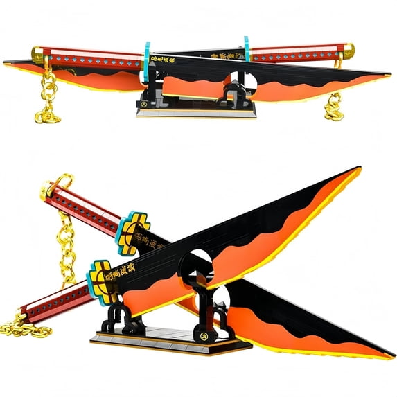 YOUEEFY Sword Building Blocks Set, 1478 Pieces, ABS Material