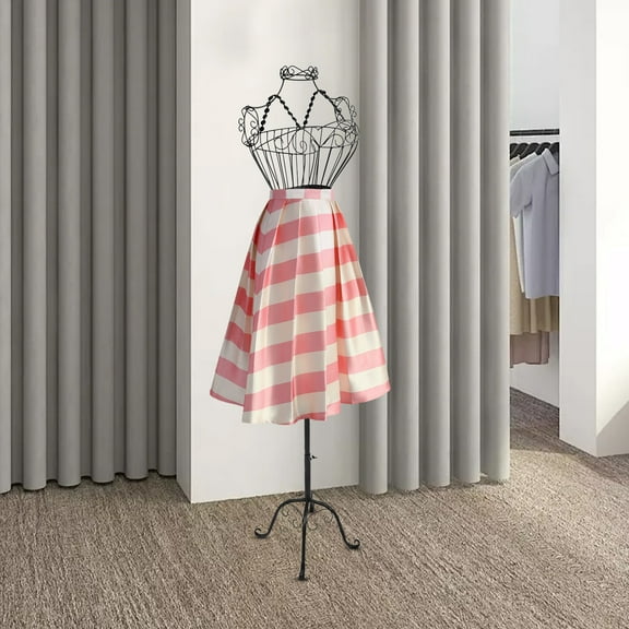147cm Height Model Display Stand Mannequin Dress Form Iron Display Stand for Sewing DisplayBlack