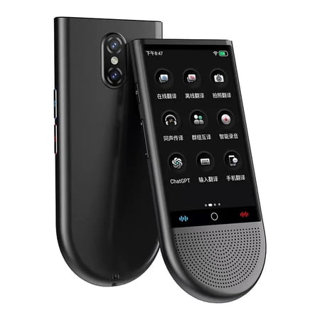 148 Languages Touch Screen Translator, WiFi SIM Card Supported Travel Device with Offline Photo Recording Translation