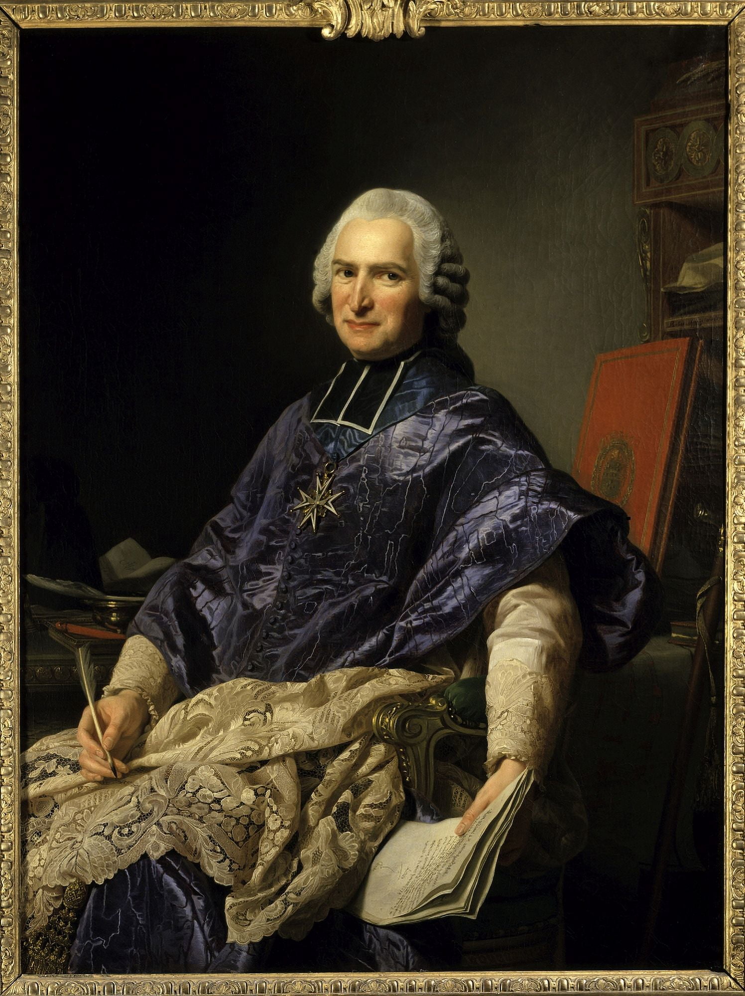 1482 Alexandre Roslin (1718-1793) Swedish School Canvas Art - (24 x 36)