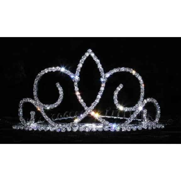 #14832 - Fleur de Swirl Tiara Comb