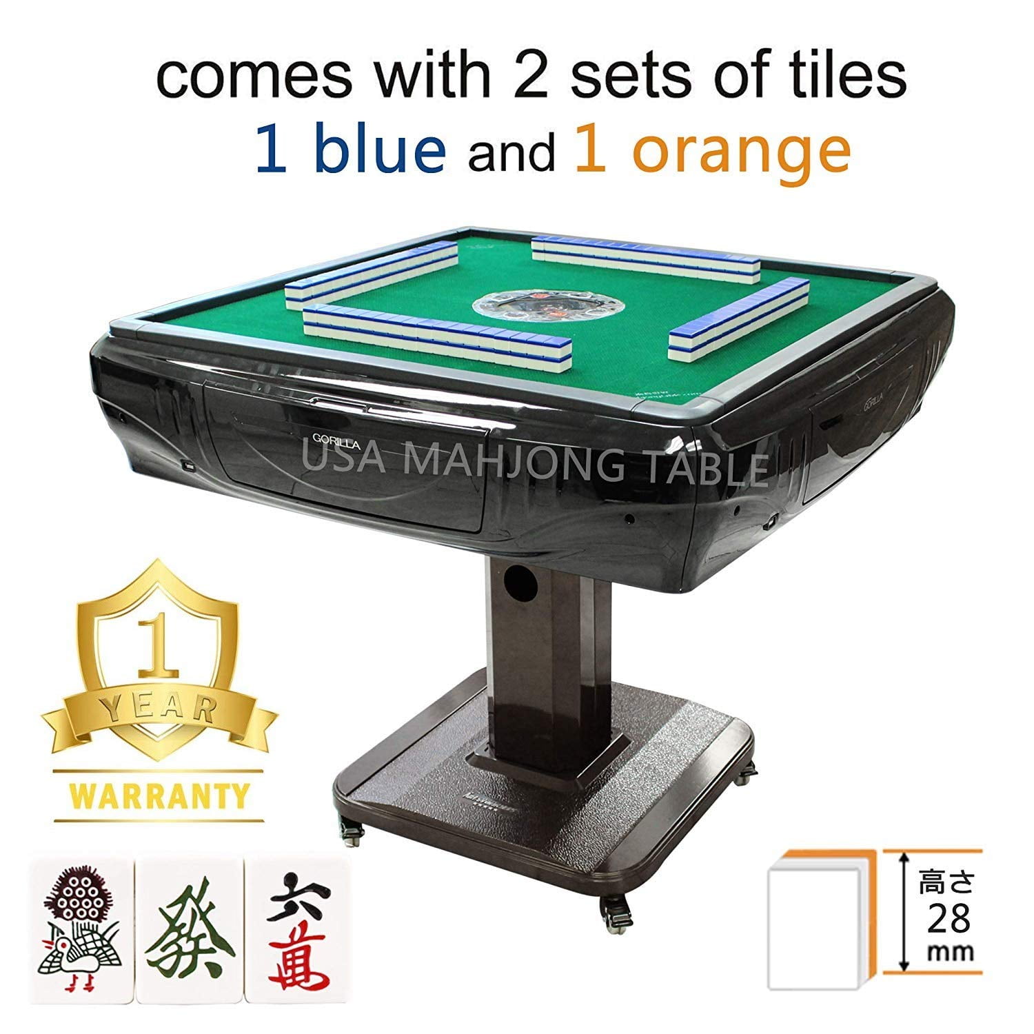 Chinese Mahjong Game Set, The Classic - with 148 Medium Size