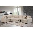 thumbnail image 1 of 149" Oversized Sectional Sofa, Modern Large Upholstered U-Shape Sectional Sofa with Storage Bench, Extra Wide Chaise Lounge Couch for Home Bedroom, Apartment, Dorm, Office, Beige, 1 of 9