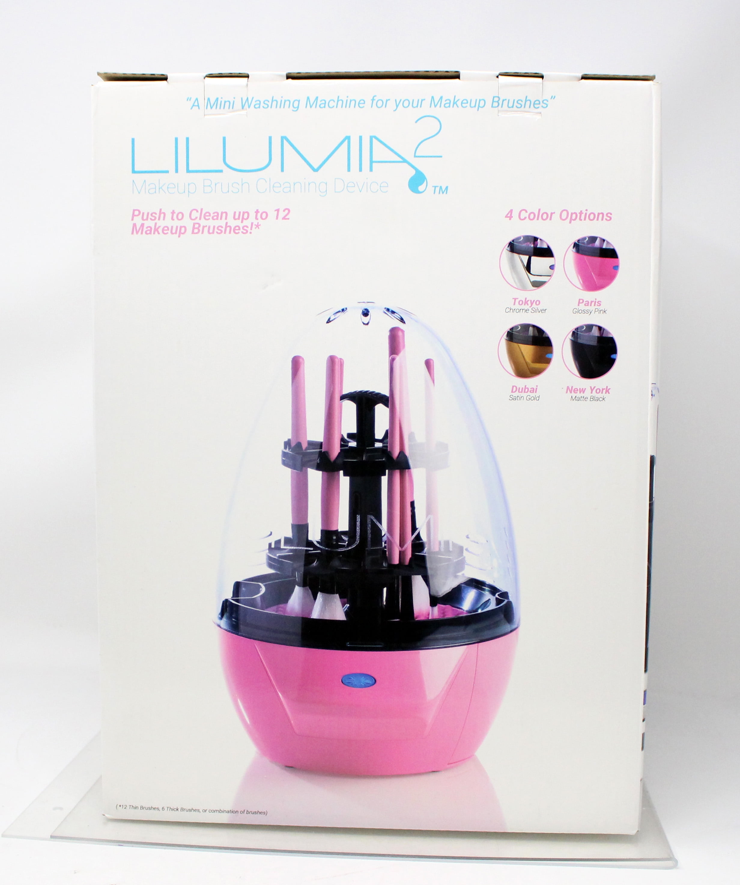 (149 Value) Lilumia 2 Electronic Makeup Brush Cleaner Device, Pink