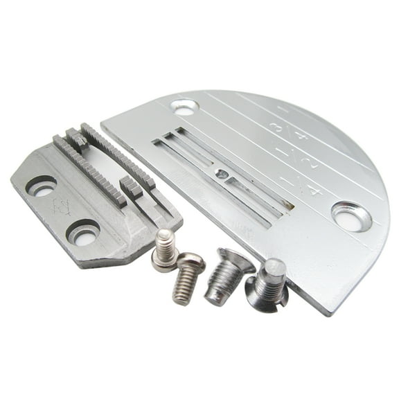 #149057+147150 1SET Needle Plate&Feed Dog with Screws Compatible with JUKI Brother Single Needle Sewing Machine