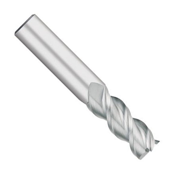 149715 Made High Performance Solid Carbide End Mill for Aluminum, 45 Degree, 3 Flute, 1/8" Diameter, 1/8" Shank, 1/2" Length of Cut, 1-1/2" Overall Length