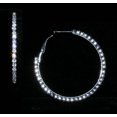 thumbnail image 1 of #14984 - 1 3/4" Rhinestone Hoop Earrings, 1 of 2