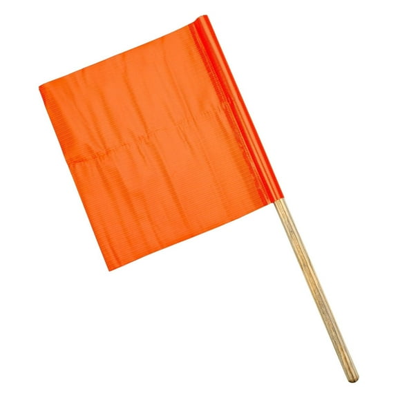 14994-0-12 Standard Vinyl Highway Safety Traffic Warning Flag, 12" x 12" x 24" (Pack of 10)
