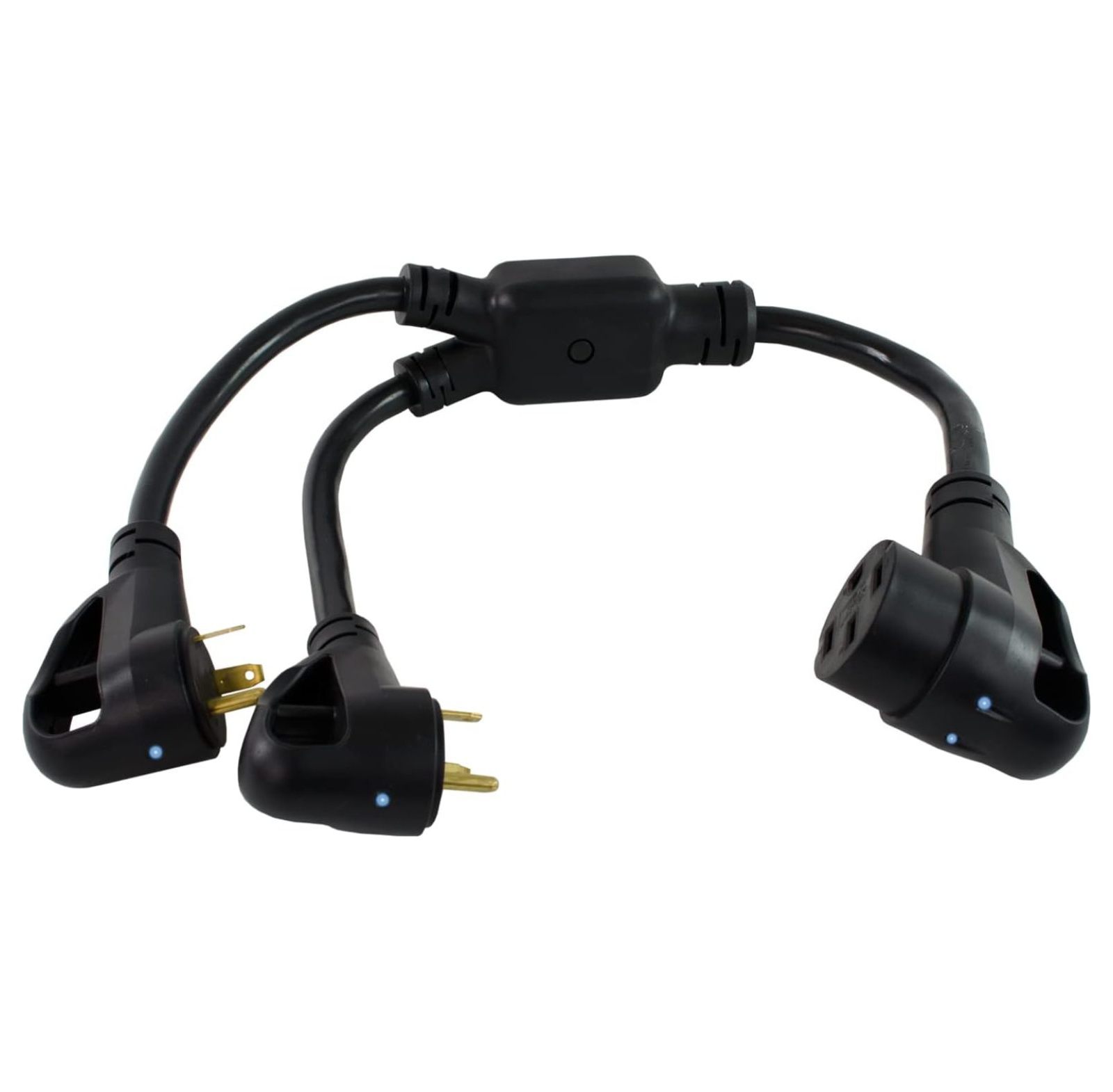 - 14995 RV 50-Amp Power Optimizer (2) RV 30-Amp Plug to 50-Amp 125/250 ...