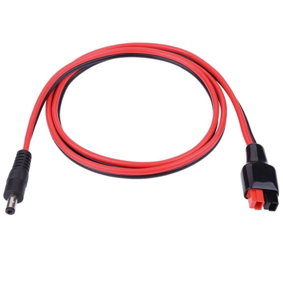 14AWG 5.5mmx2.1mm to 30A Power Plug Extension Cable Connector for Generator Backup Battery and Foldable Solar Panel
