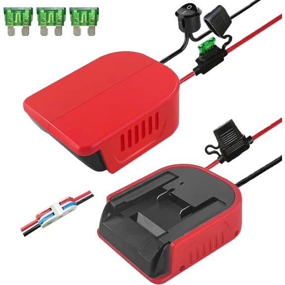 DIY Customization 14AWG for Power Wheel Adapter for Einhell 18V Li-ion Battery Switch & Fuses DIY