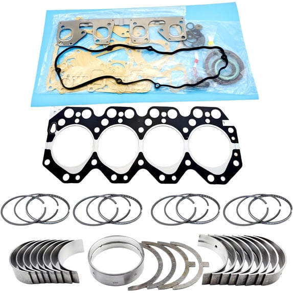 14B Engine Full Gasket Set Rings Bearings for Toyota 14B 14BT engine ROLLER COASTER DYNA 200 Toyoace Coaster Delta 3.7L 8V STD 14B Bearing kit set 14B piston ring set