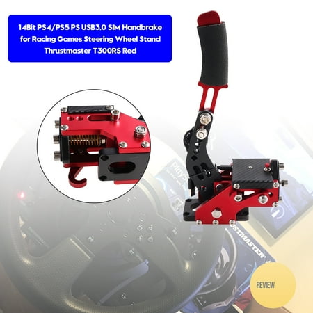 14Bit PS4/PS5 PS USB3.0 SIM Handbrake for Racing Games Thrustmaster T300RS Red