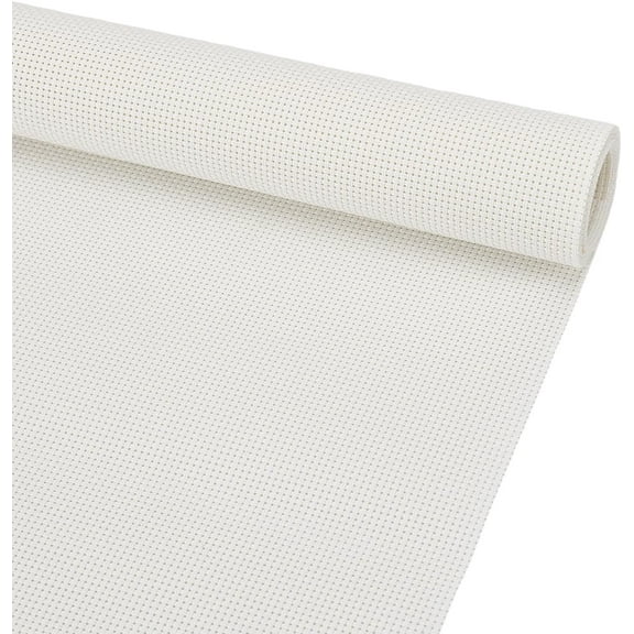 14CT Plastic Count Cross Stitch Fabric 39.3x11.8 Inch White Classic Reserve Cross Stitch Aida Cloth for Craft Embroidery Handmade Needlework DIY Handicrafts 1mm Thick