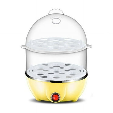14Eggs Boiler Steamer Multi Function Rapid Electric Egg Cooker Auto-Off Generic Omelette Cooking Tools Kitchen Utensil Breakfast (two layer,UK)