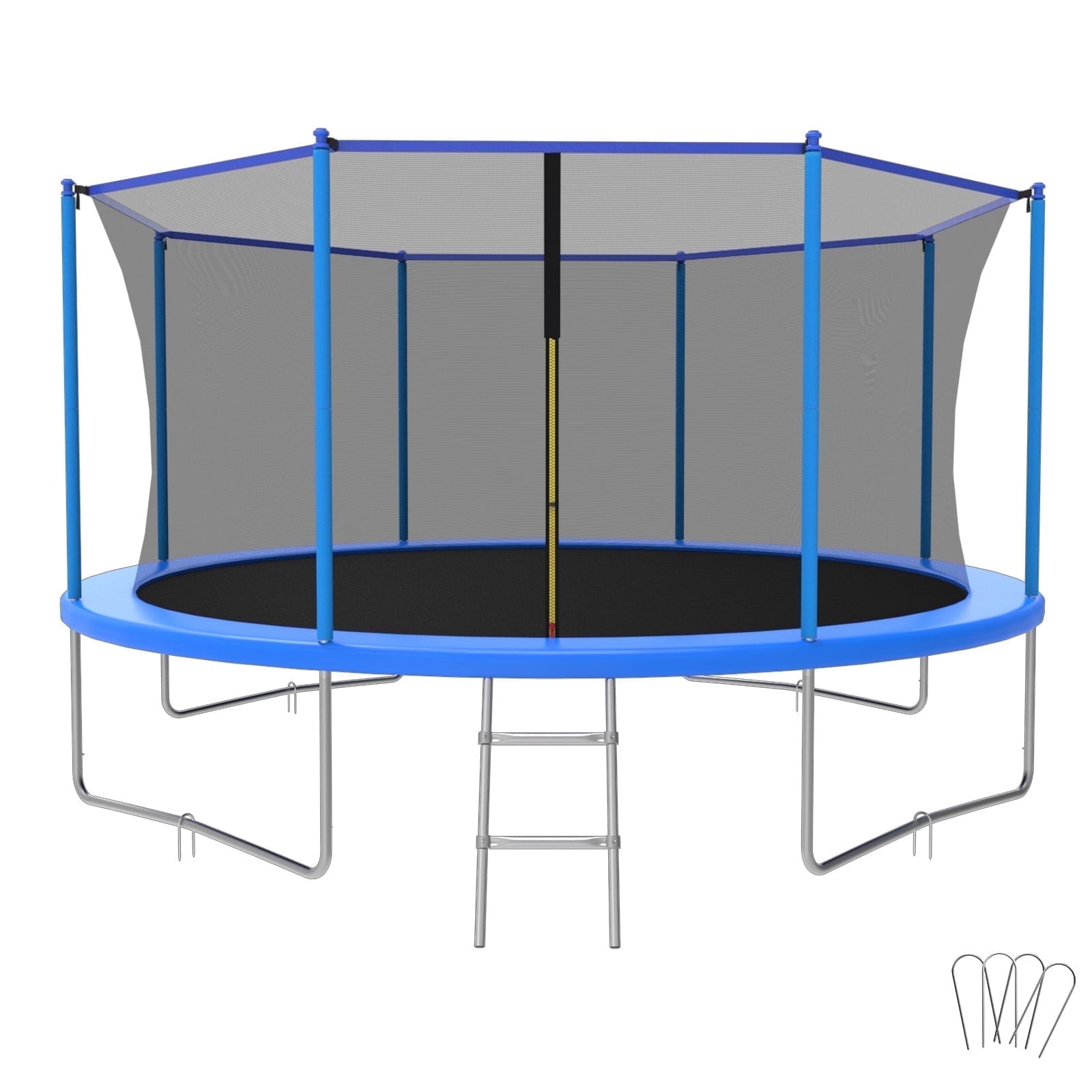 14FT Trampoline for Kids/Adults Outdoor Recreational Trampoline for Backyard