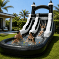 thumbnail image 1 of Commercial Water Slide and Splash Pool with Blower for Kids 14FT, 1 of 10