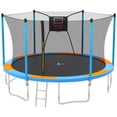 thumbnail image 1 of 14FT Trampoline for Adults Kids, SEGMART Upgraded Kids Outdoor Trampoline with Basketball Hoop, Safety Enclosure Net, Heavy Duty Recreational Round Trampoline for Indoor Outdoor Backyard, Blue, 1 of 8