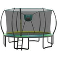 thumbnail image 1 of 14 Ft Trampoline for Kids and Adults, Outdoor Trampoline with Fiberglass Rods and Smart Zipper System Zero Gaps, Segmart Recreational Trampoline with Enclosure Net, 880LBS Heavy Duty Trampoline, 1 of 8