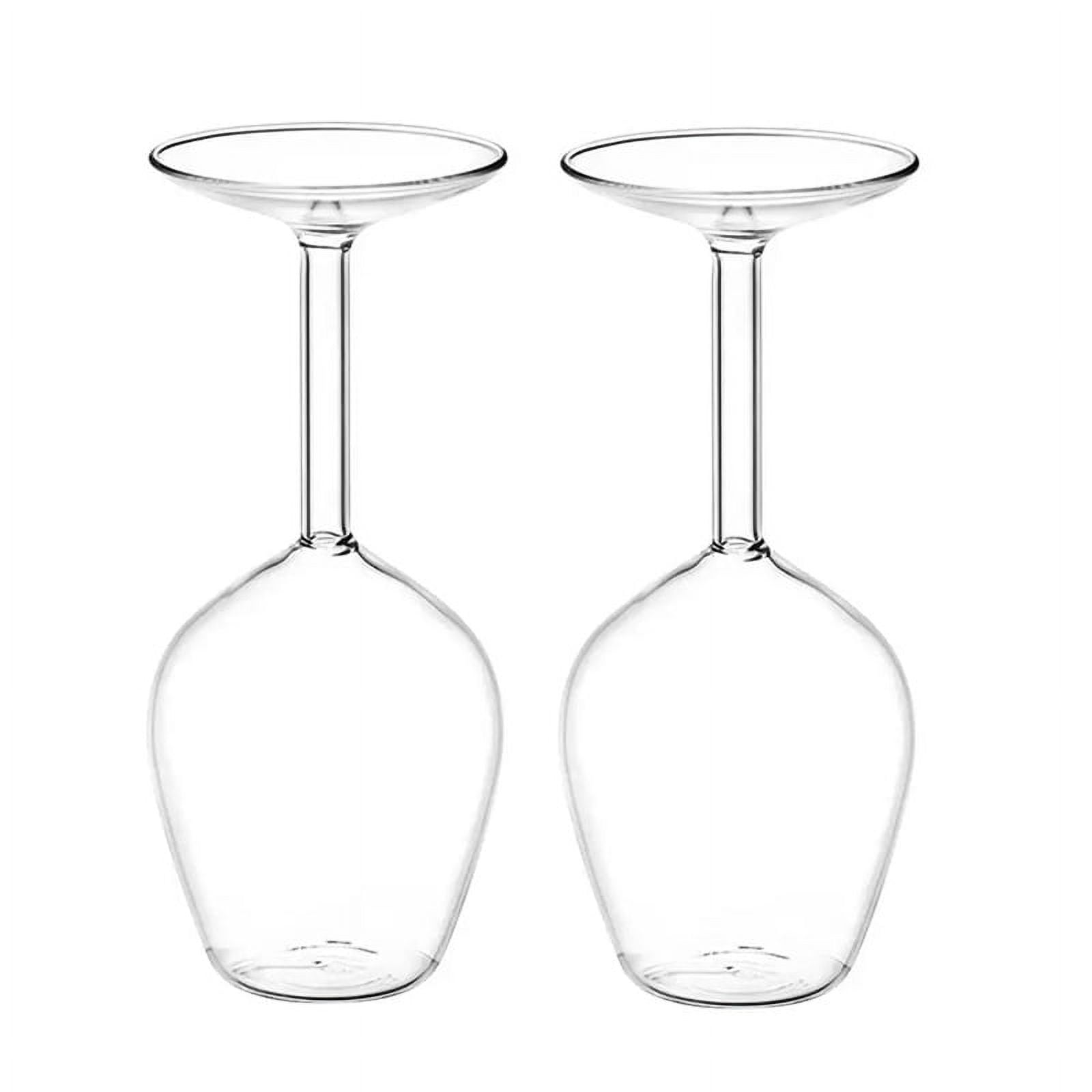 14Fl Oz Upside Down Cocktail Glass Wine Fun Inverted 2Pcs - Walmart.com