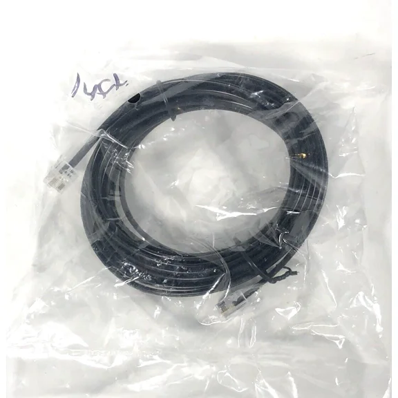 14Ft Foot Telephone Line Cord Cable 6P6C Rj11 Dsl Modem Fax Phone To Wall Black