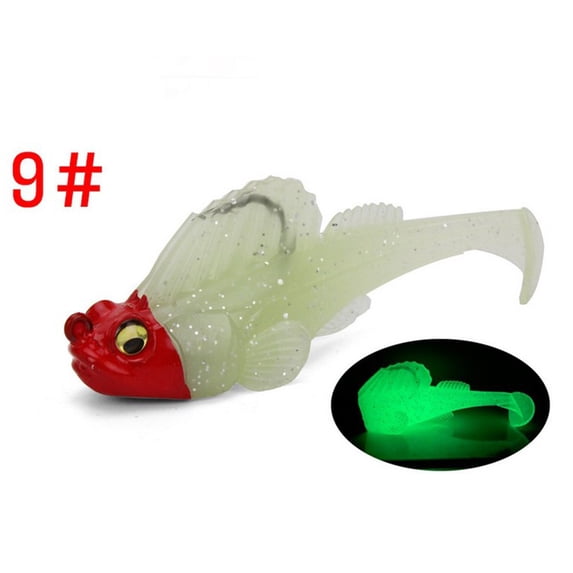 14G/7 5Cm Jumping Fish Lures Soft Baits For Perch Zander Hidden Back Hook