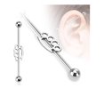 thumbnail image 1 of 14G Brous knuckles Industrial Barbell (2 Piece's (One Pair)) (B/5/7), 1 of 3