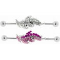 thumbnail image 1 of 14G Leaf Industrial Barbell (1 Piec (One Piece)) (B/5/7) PINK, 1 of 1