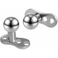 thumbnail image 1 of 14G Minimalist Ball Dermal Anchor Tops and Base Grade 23 Titanium Round Internally Threaded Micro Microdermals Studs Surface Skin Piercing Body Jewelry for Women Men, 1 of 5