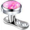 thumbnail image 1 of 14G Opal Dermal Anchor Top with Base G23 Titanium Internally Threaded Microdermals Body Piercings Studs Surface Skin Piercing Body Jewelry for Women Men, 1 of 7