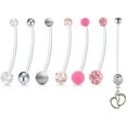 thumbnail image 1 of Briana Williams Pregnancy Belly Button Piercing 14G, High Quality Steel, 0.06", 1 of 1