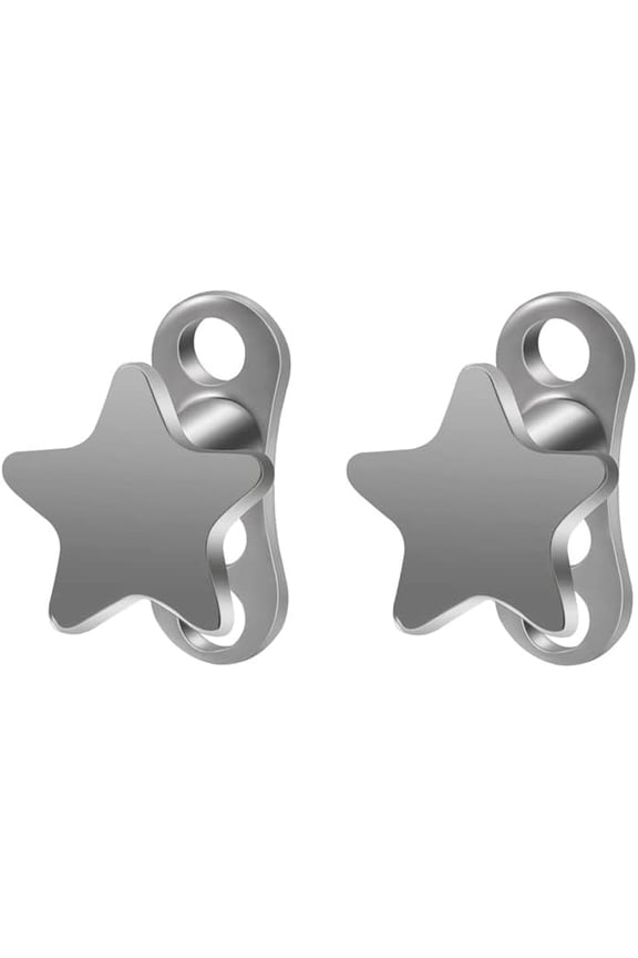 14G Star Dermal Anchor Tops and Base G23 Titanium Skin Piercing Studs Microdermals Piercing Dermal Anchor Tops Internally Threaded Dermal Piercing Studs Punk Jewelry Gifts for Women Men