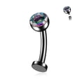 thumbnail image 1 of 14G Titanium Floating Belly Button Rings for Women Flat Back Belly Rings 8mm Belly Piercing Jewelry, 1 of 4