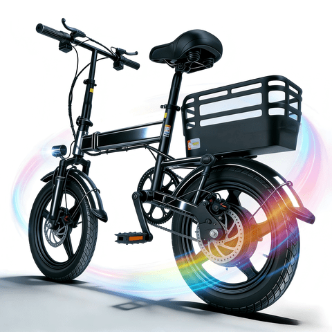 14" Folding ebike for Adults,500W Motor up to 20 mph Range 30 mile with 36V 12Ah Removable Battery Convenient for Riders class 2 Electric bike,UL 2849