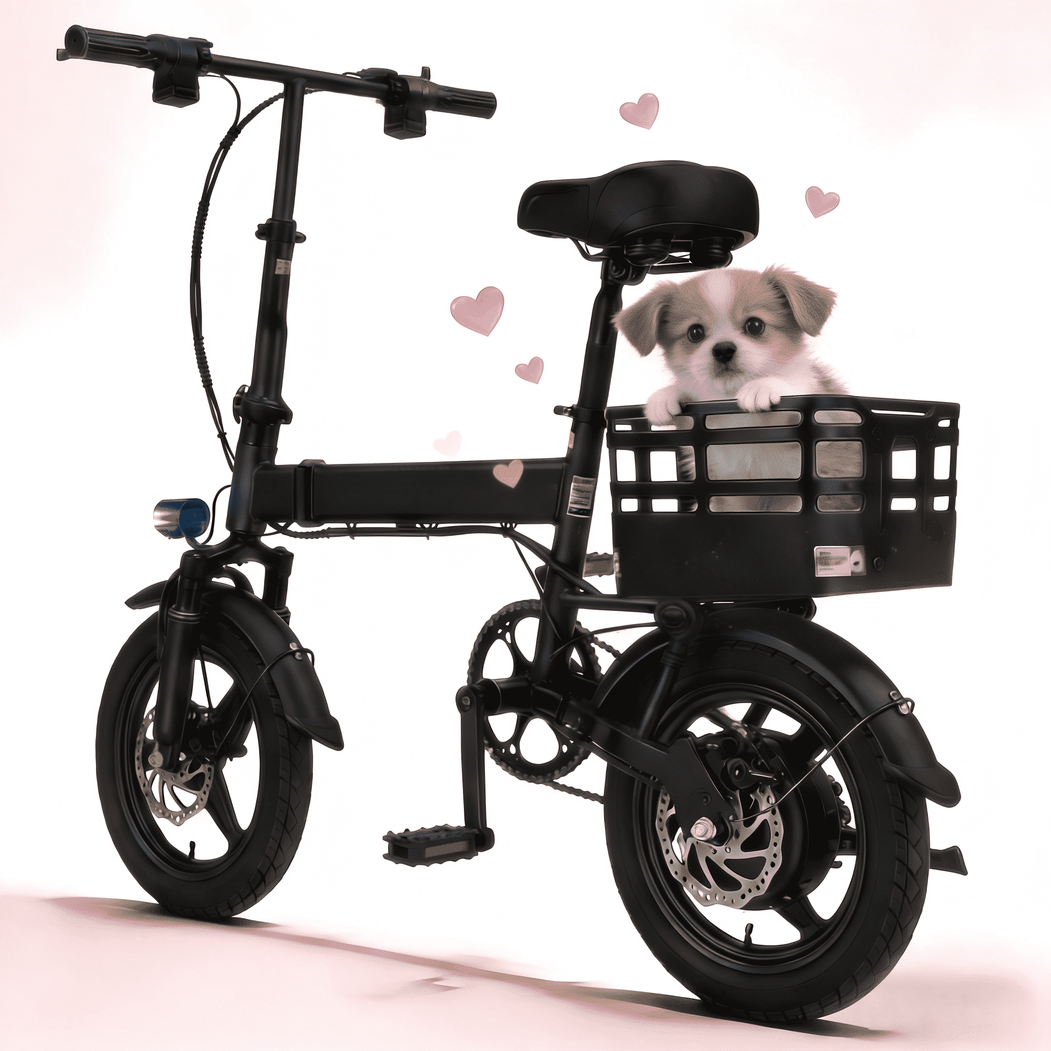 14IN Portable Folding Ebike 20mph 500W Motor 30 mile High Energy Storage Removable Battery,clearance sale Electric bicycle for adults ,UL 2849