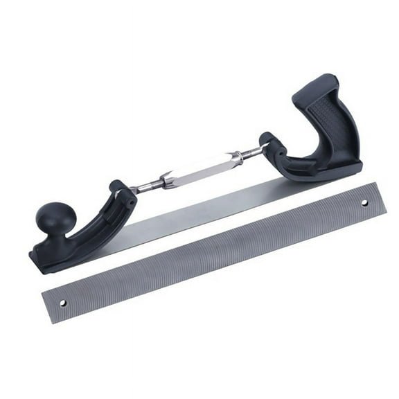 14In Adjustable Frame Milled Tooth Files Holder Car Body Polisher Metal Panel Polishing Curved Steel File Tools, S Tooth