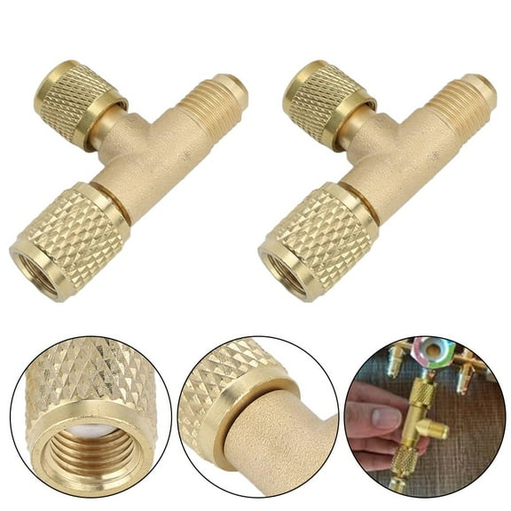 14In Sae Brass Quick Coupler 2Pcs Access Tee Adapter For Vacuum Gauges