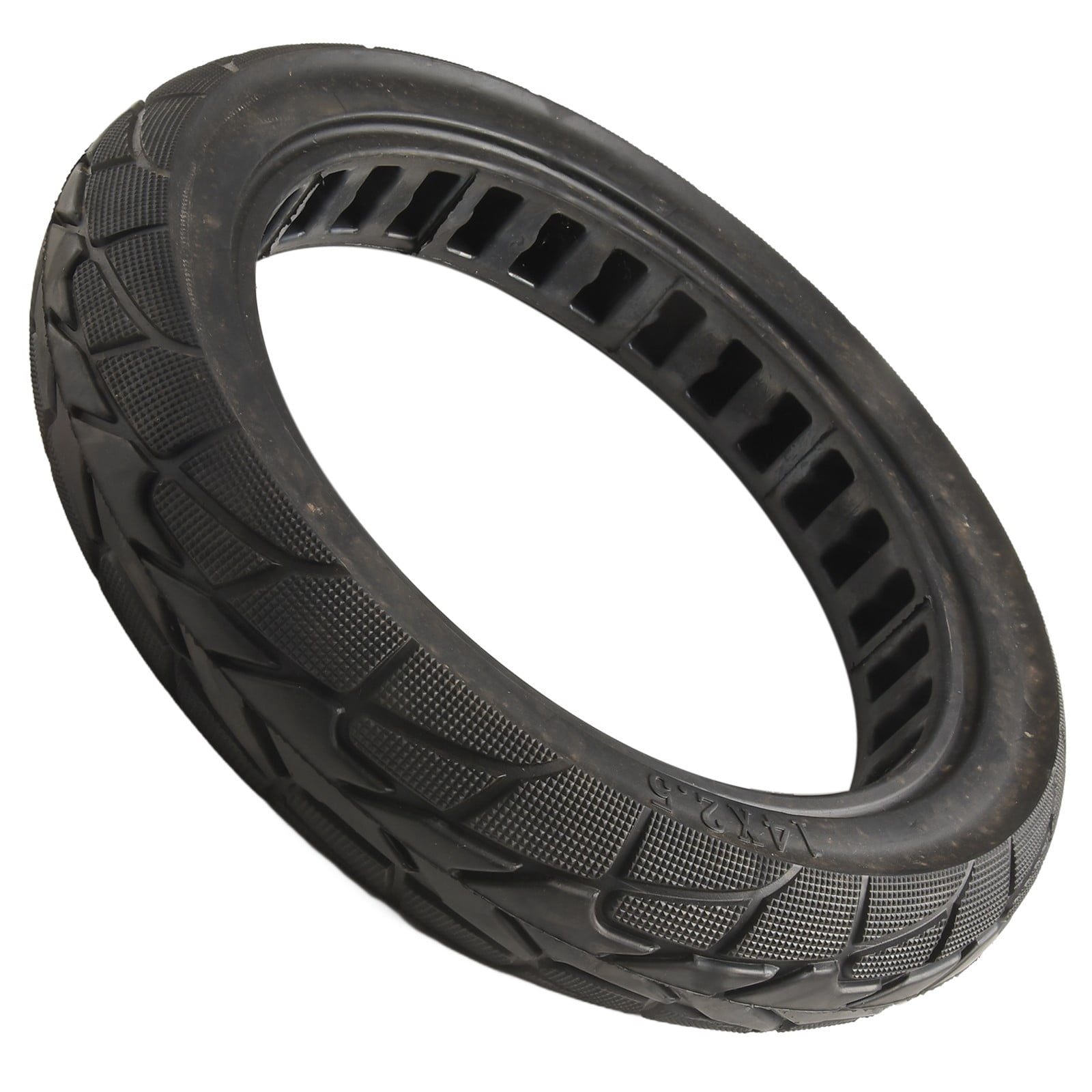 14Inch 14x2.50 Solid Tire 2.50-10 No-Inflation Tyre Wear-resistant Rubber Bicycle Replacement Accessories For Electric Vehicle