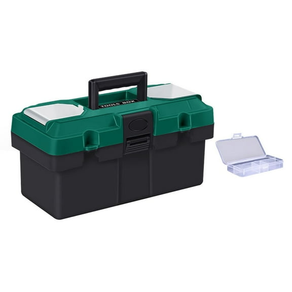 14Inch Tool Box Plastic Tool Storage Case For Carpentry Electrical Repairs Tool