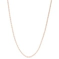 thumbnail image 1 of 14K 16in 1.5mm Rose Gold Diamond Cut Rope Chain with Lobster Clasp, 1 of 4
