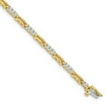 thumbnail image 1 of 14K 2.4 mm Diamond Fancy Link Tennis Mounting Bracelet, 1 of 1